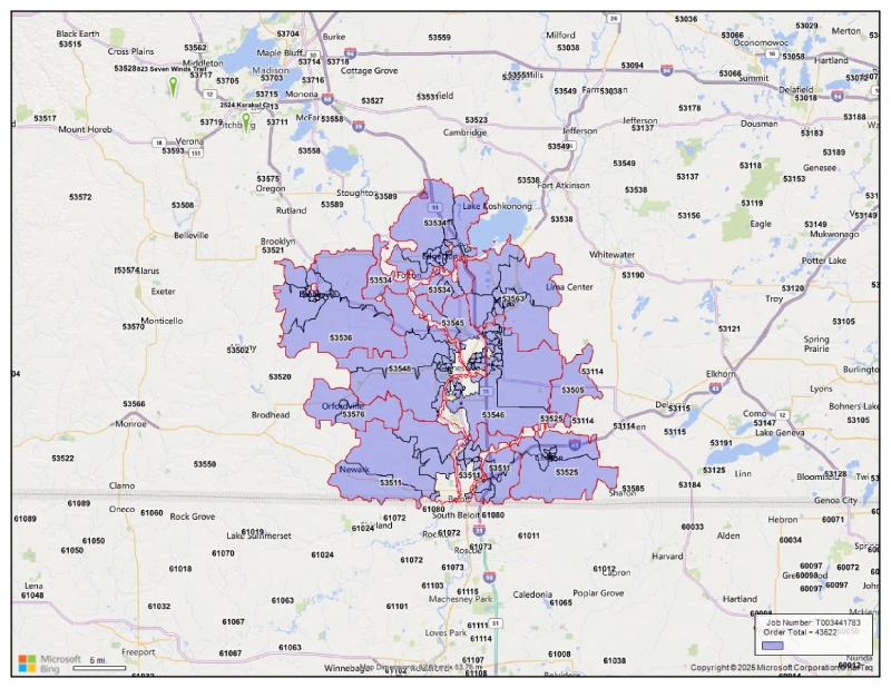 Advantage Rock County Map