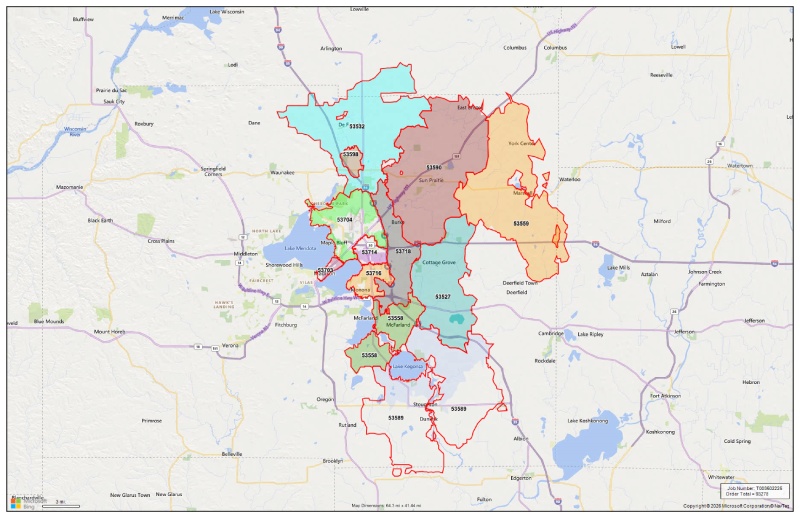 East Zone Delivery Map image