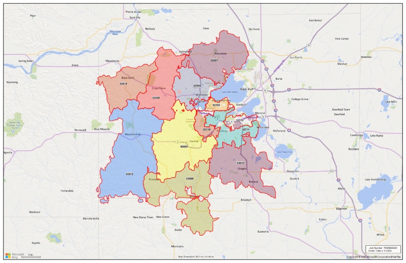 West Zone Delivery Map image